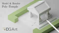 Model and Render Poly Temple Tutorial
