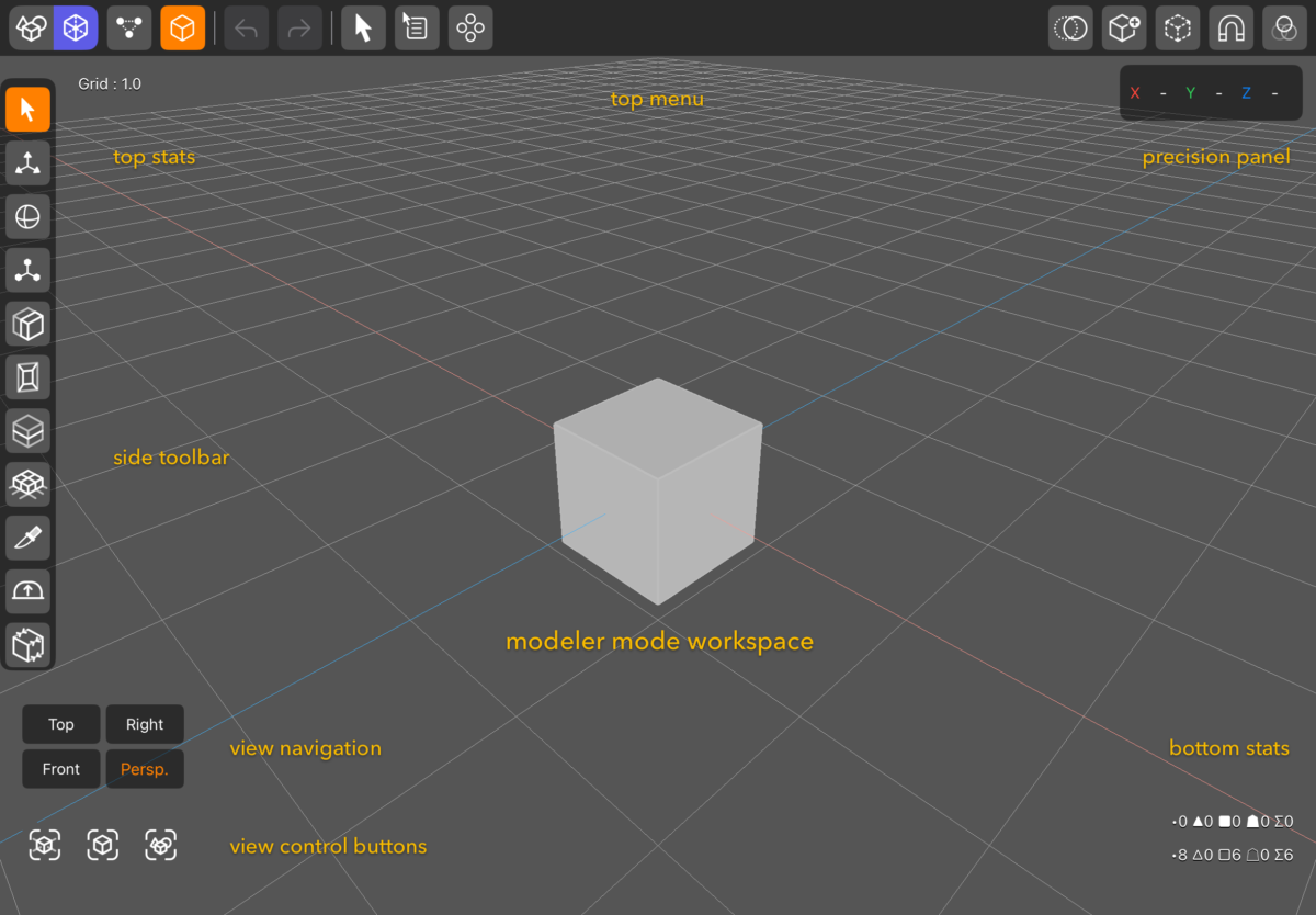 DGArt Modeler Interface