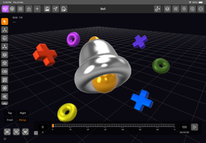 iPadOS DGArt 3D Modeler and Renderer Screenshot