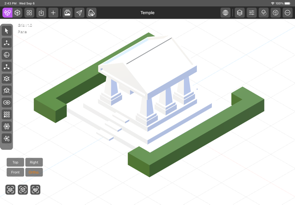 iPadOS DGArt 3D Modeler and Renderer Screenshot