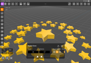 iPadOS DGArt 3D Modeler and Renderer Screenshot