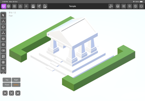 iPadOS DGArt 3D Modeler and Renderer Screenshot