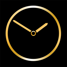 Gold Luxury Clock iOS App for iPhone and iPad