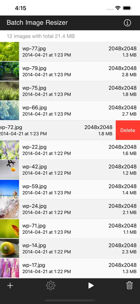 Batch_Image_Resize iOS App Screenshot 4