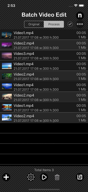 Batch Videos Edit iOS App for iPhone and iPad