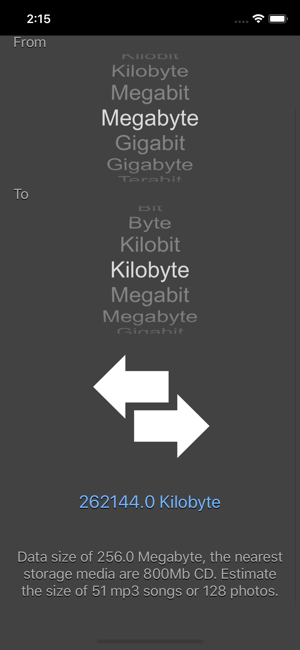 Bit Converter Nitrio iOS App for iPhone and iPad