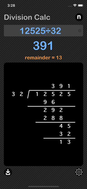 Division Calculator iOS App for iPhone and iPad