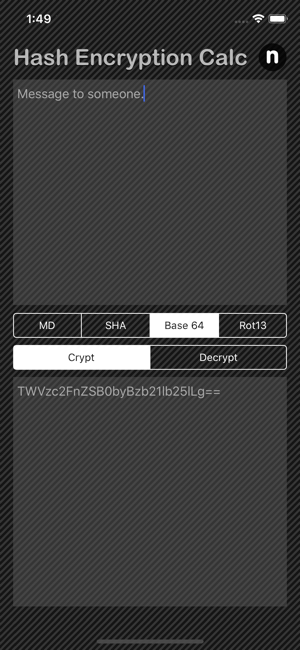 Hash & Encryption Calculator iOS App for iPhone and iPad
