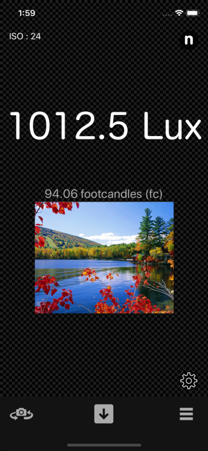Light Meter - Brightness Calc iOS App for iPhone and iPad