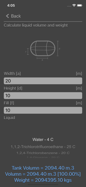 Liquid Calculator iOS App for iPhone and iPad