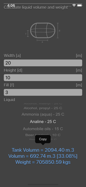 Liquid Calculator iOS App for iPhone and iPad