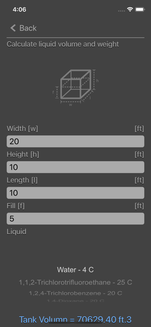 Liquid Calculator iOS App for iPhone and iPad