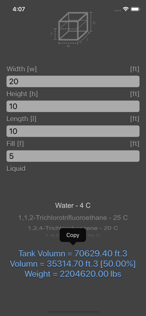 Liquid Calculator iOS App for iPhone and iPad