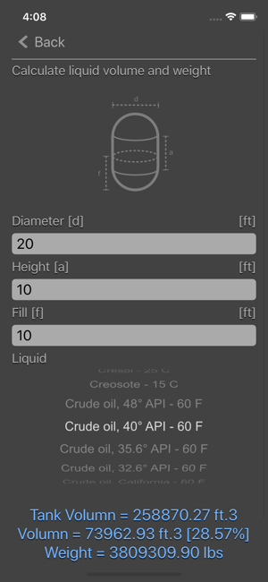 Liquid Calculator iOS App for iPhone and iPad