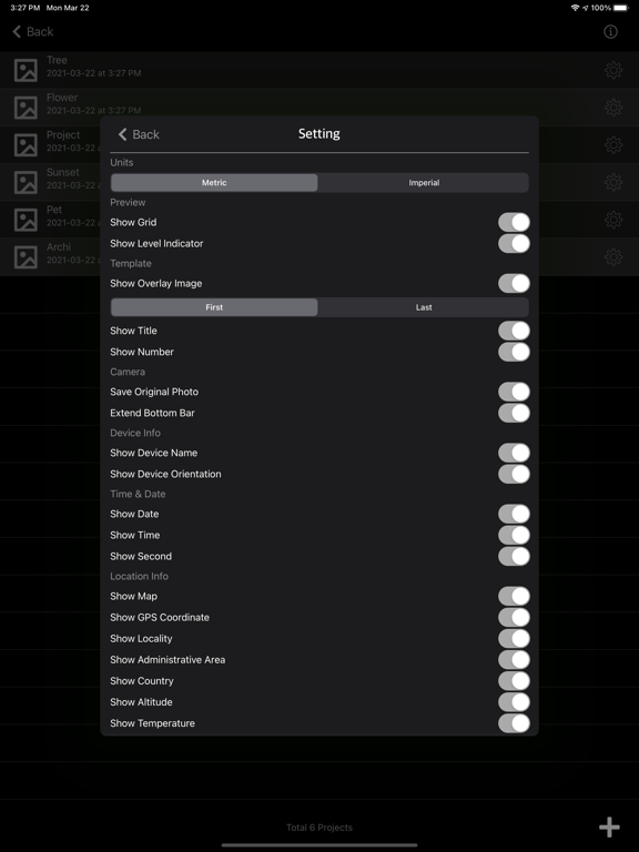 Log_Cam_Plus iPadOS App Screenshot 9
