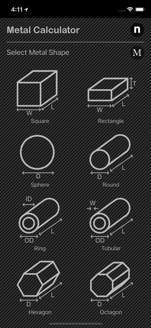 Metal Calculator Plus iOS App for iPhone and iPad