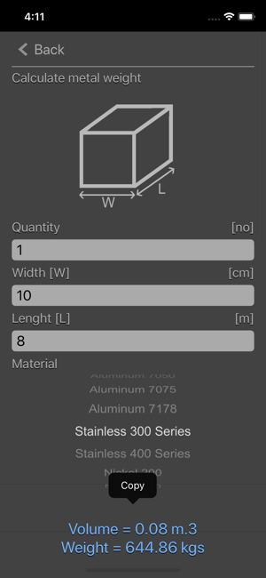 Metal Calculator Plus iOS App for iPhone and iPad