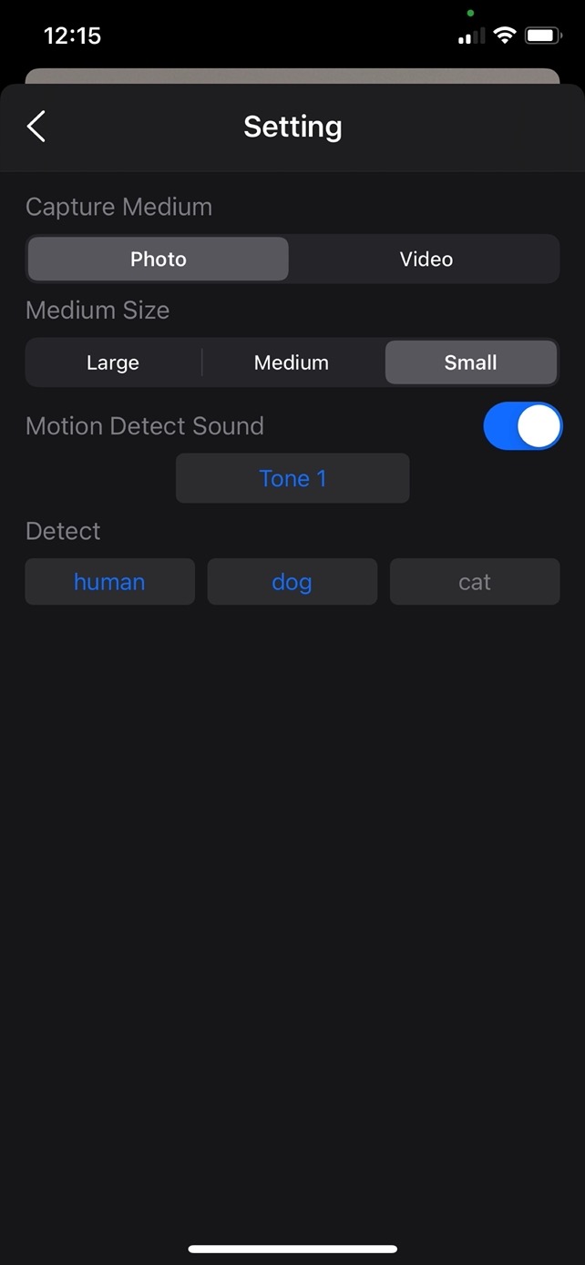 Motion Detector Camera iOS App for iPhone and iPad