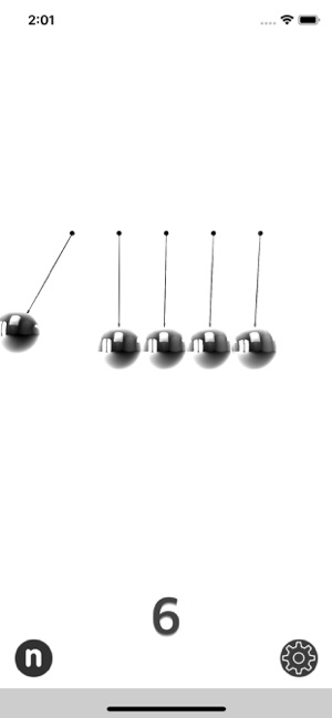 Newton's Cradle Plus iOS App for iPhone and iPad