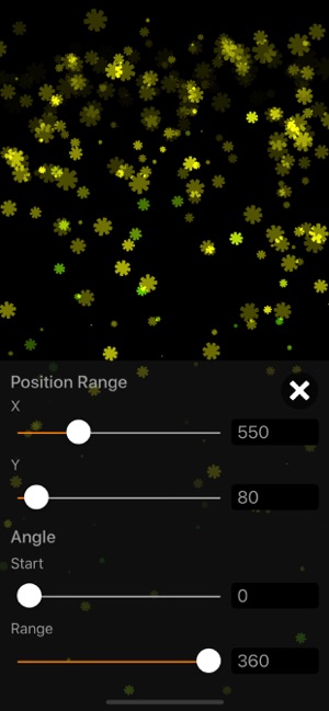 Particle Generator iOS App for iPhone and iPad