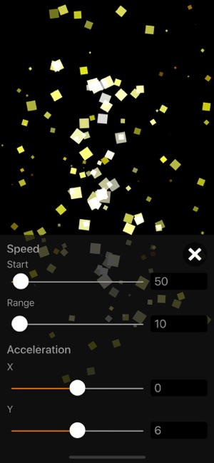 Particle Generator iOS App for iPhone and iPad