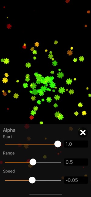 Particle Generator iOS App for iPhone and iPad