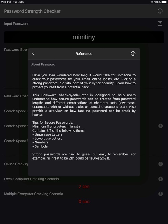 Password_Strength_Checker iPadOS App Screenshot 10