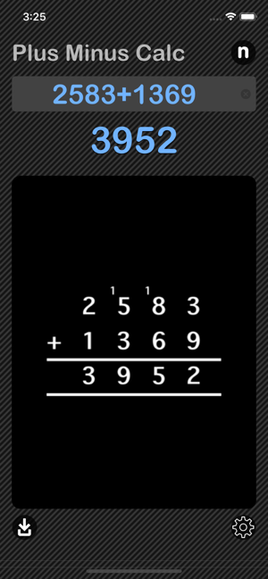 Plus Minus Calculator iOS App for iPhone and iPad