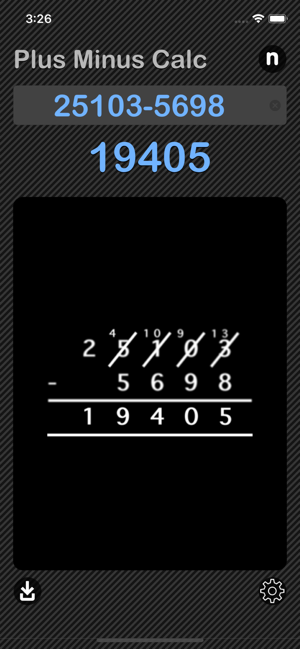 Plus Minus Calculator iOS App for iPhone and iPad