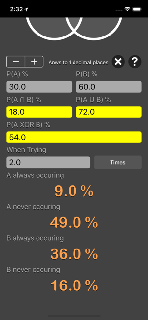 Probability Calculator Plus iOS App for iPhone and iPad