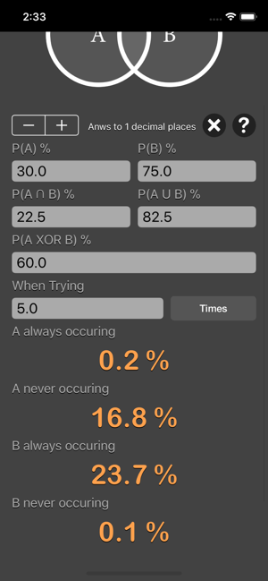 Probability Calculator Plus iOS App for iPhone and iPad