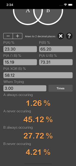 Probability Calculator Plus iOS App for iPhone and iPad