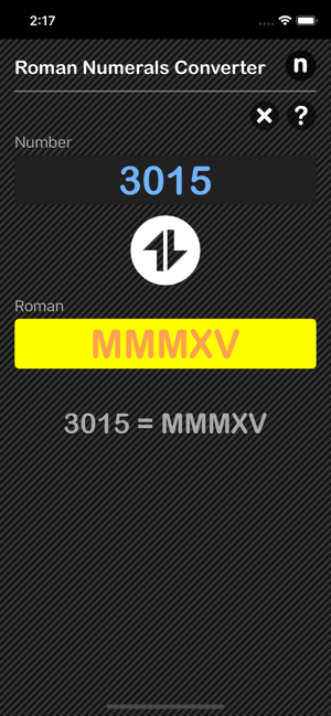 Roman Numerals Converter Plus iOS App for iPhone and iPad
