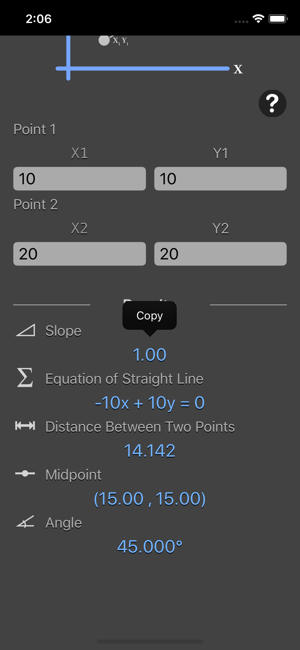 Slope Calculator Plus iOS App for iPhone and iPad