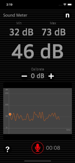 Sound Meter Plus iOS App for iPhone and iPad