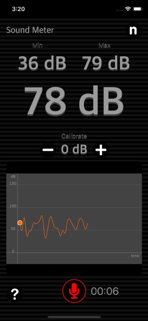 Sound Meter Plus iOS App for iPhone and iPad