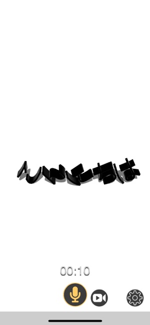 Speach To 3D Text iOS App for iPhone and iPad