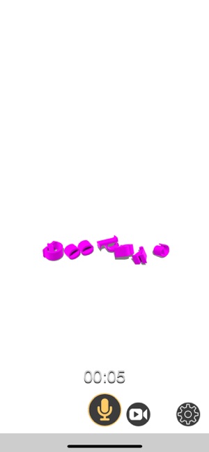 Speach To 3D Text iOS App for iPhone and iPad