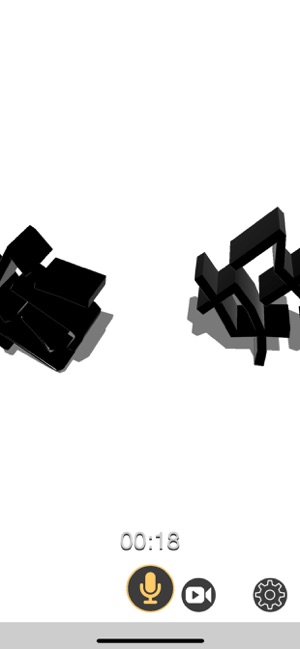 Speach To 3D Text iOS App for iPhone and iPad