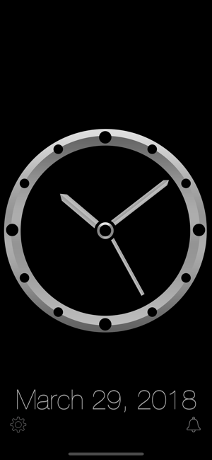 Titanium Luxury Clock iOS App for iPhone and iPad