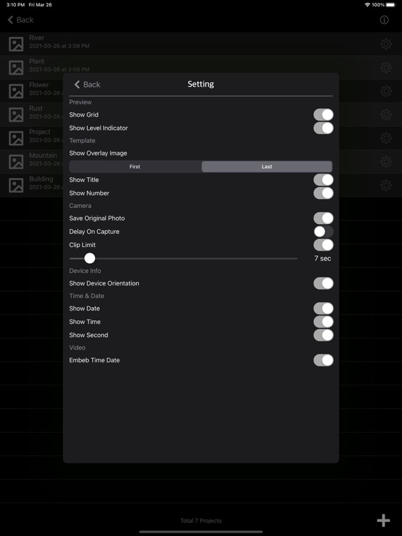VLog_Cam iPadOS App Screenshot 9