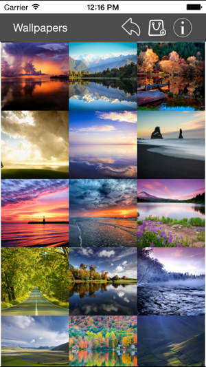 Wallpaper Collection Landscape Edition iOS App for iPhone and iPad