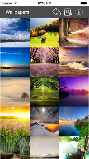 Wallpaper Collection Landscape Edition iOS App for iPhone and iPad