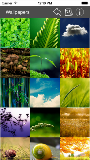 Wallpaper Collection Nature Edition iOS App for iPhone and iPad