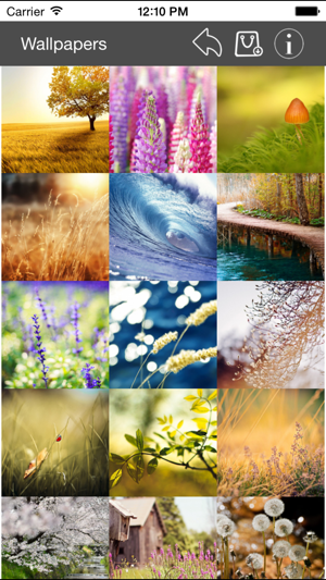 Wallpaper Collection Nature Edition iOS App for iPhone and iPad