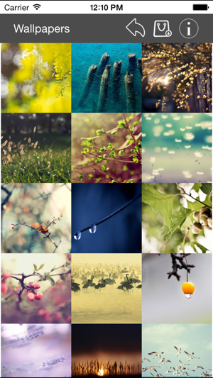 Wallpaper Collection Nature Edition iOS App for iPhone and iPad