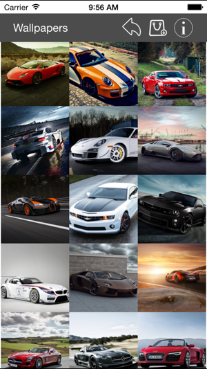 Wallpaper Collection Supercars Edition iOS App for iPhone and iPad