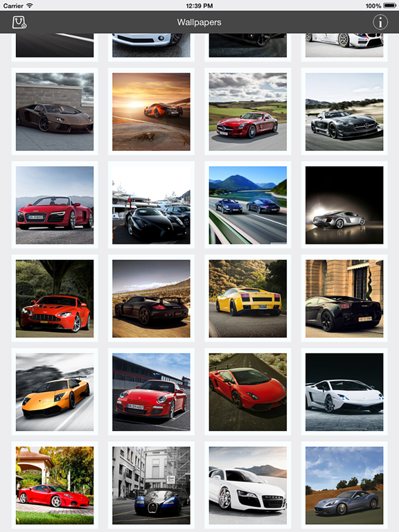 Wallpaper_Collection_Supercars_Edition iPadOS App Screenshot 1