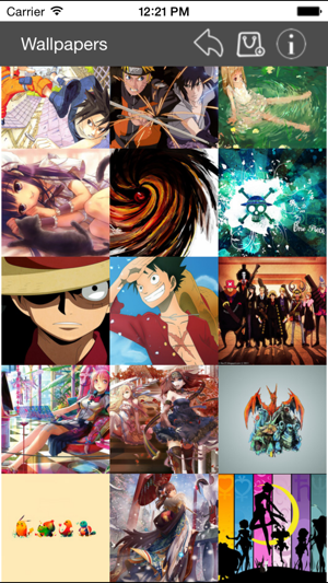 Wallpapers Collection Anime Edition iOS App for iPhone and iPad