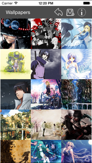 Wallpapers Collection Anime Edition iOS App for iPhone and iPad
